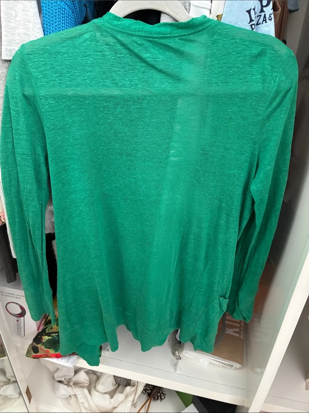Lightweight Green Linen Cardigan Sweater - J.Crew sz Small